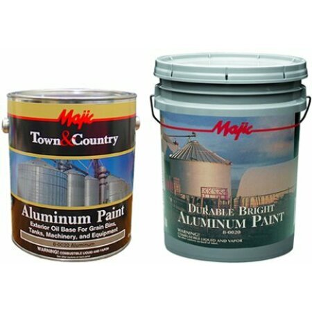 MAJIC PAINTS 8-0020 PAINT GAL ALUMINUM HEAT RESISTANT 2424668